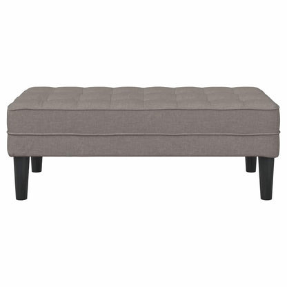 Bank met kussen Taupe 113 x 57 x 39 cm Stof