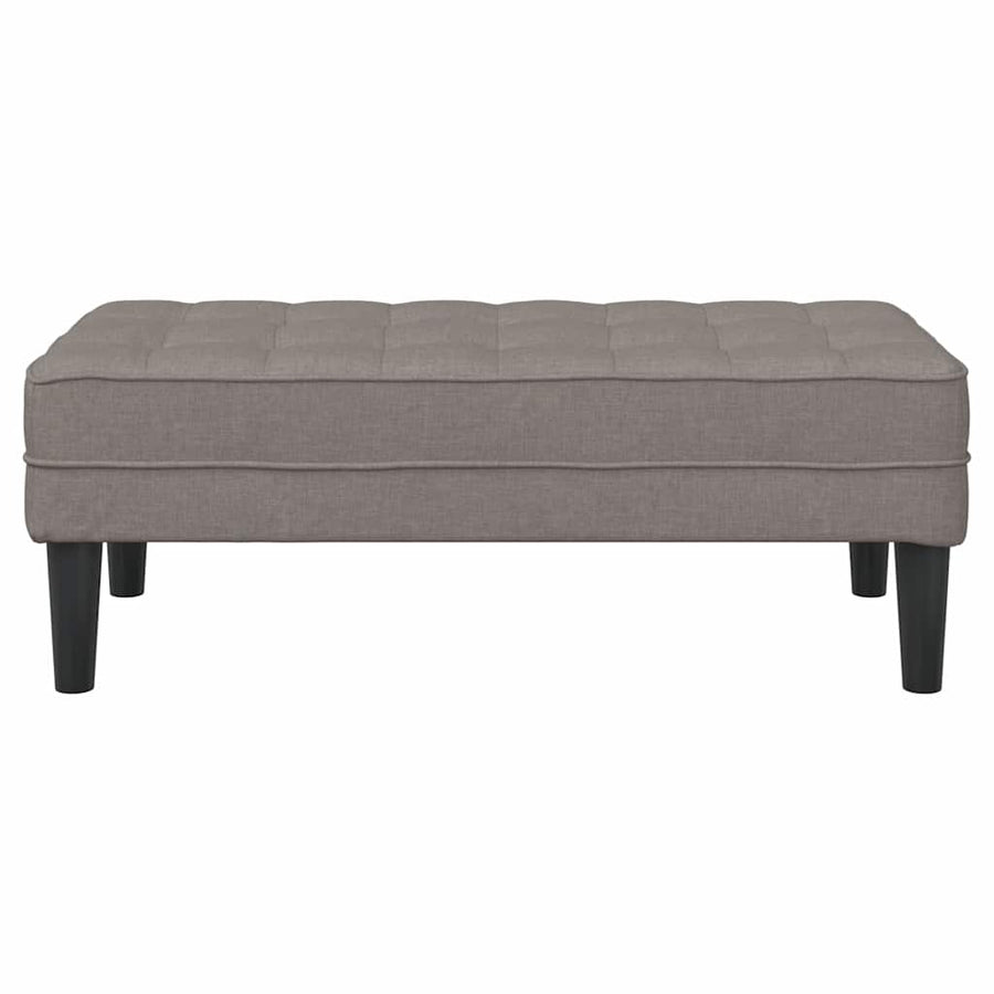 Bank met kussen Taupe 113 x 57 x 39 cm Stof