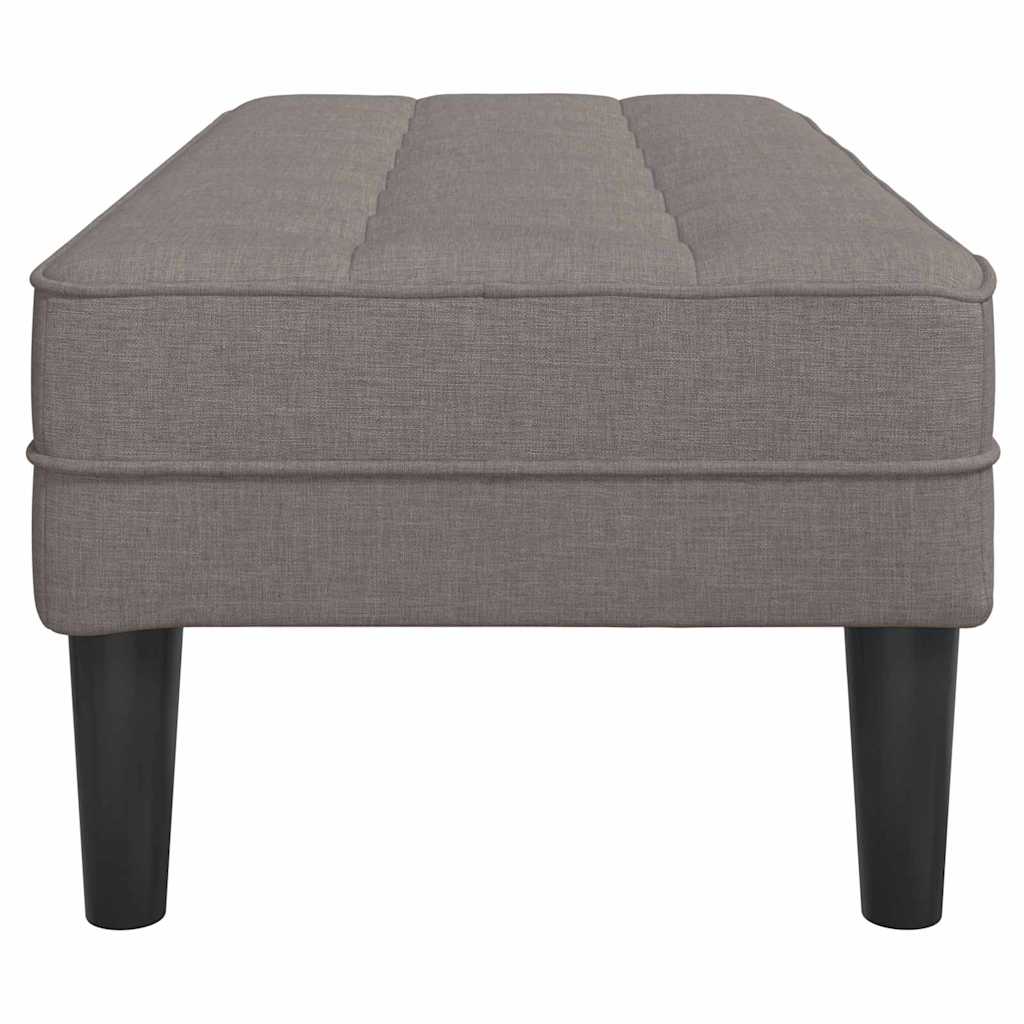 Bank met kussen Taupe 113 x 57 x 39 cm Stof