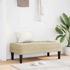 Bank 113x57x39 cm crème stof
