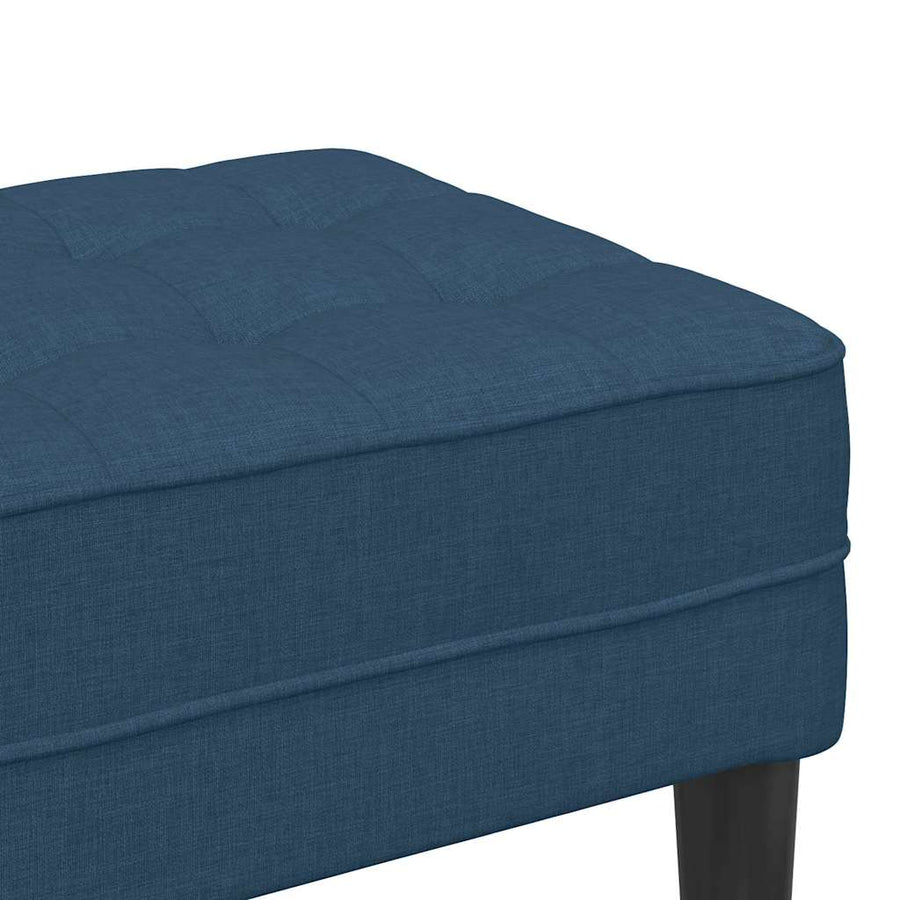 Bank met kussen Blauw 113 x 57 x 39 cm Stof