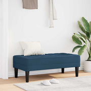 Bank blauw 113x57x39 cm stof