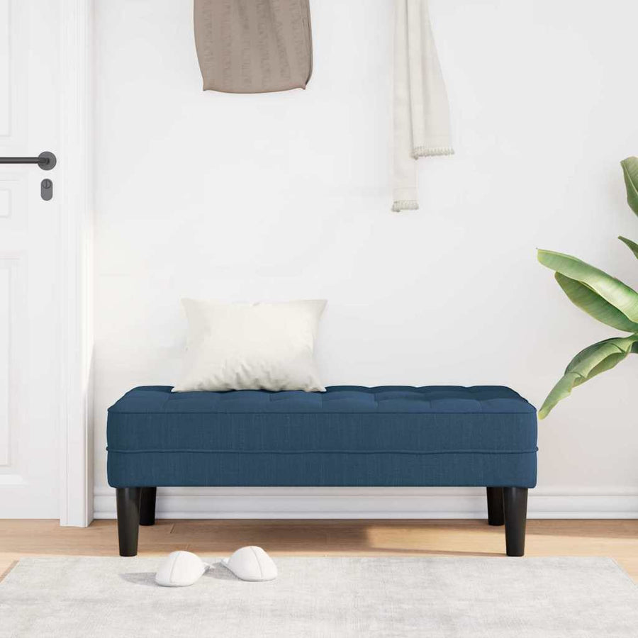 Bank met kussen Blauw 113 x 57 x 39 cm Stof