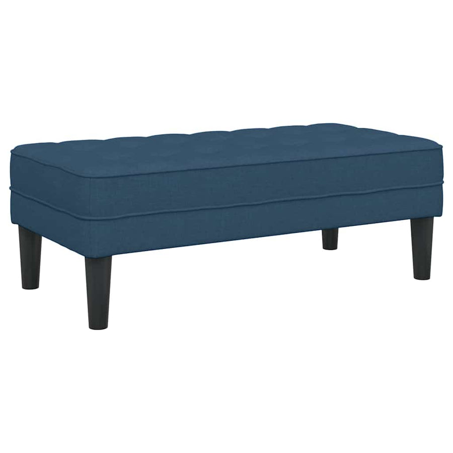 Bank met kussen Blauw 113 x 57 x 39 cm Stof