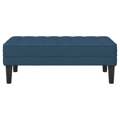 Bank met kussen Blauw 113 x 57 x 39 cm Stof