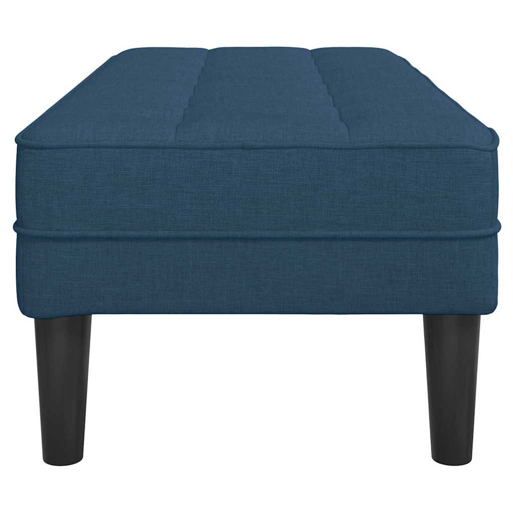 Bank met kussen Blauw 113 x 57 x 39 cm Stof