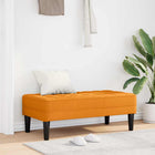 Bench with Cushion Dark Yellow 113 x 57 x 39 cm Fabric