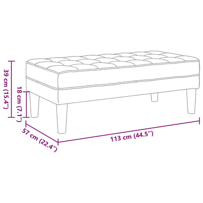 Bank Donkergeel 113 x 57 x 39 cm Stof
