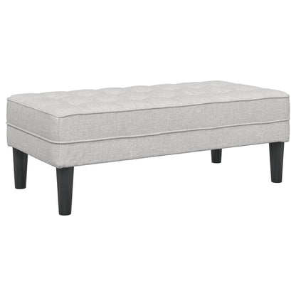 Bank met kussen Wolkengrijs 113 x 57 x 39 cm Stof