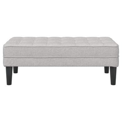 Bank met kussen Wolkengrijs 113 x 57 x 39 cm Stof