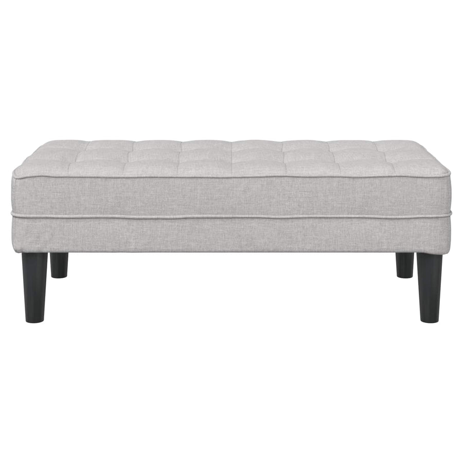 Bank met kussen Wolkengrijs 113 x 57 x 39 cm Stof