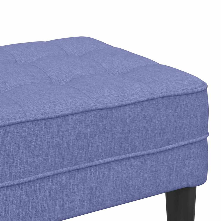 Bank met kussen Jeans Blauw 113 x 57 x 39 cm Stof