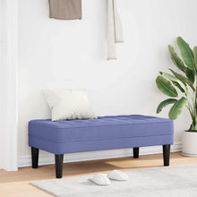 Bank met kussen Jeans Blauw 113 x 57 x 39 cm Stof