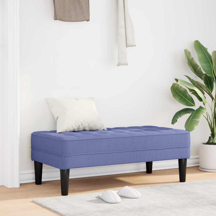 Bank met kussen Jeans Blauw 113 x 57 x 39 cm Stof