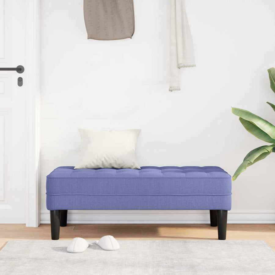 Bank met kussen Jeans Blauw 113 x 57 x 39 cm Stof