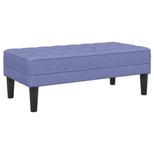 Bank met kussen Jeans Blauw 113 x 57 x 39 cm Stof