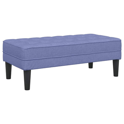 Bank met kussen Jeans Blauw 113 x 57 x 39 cm Stof