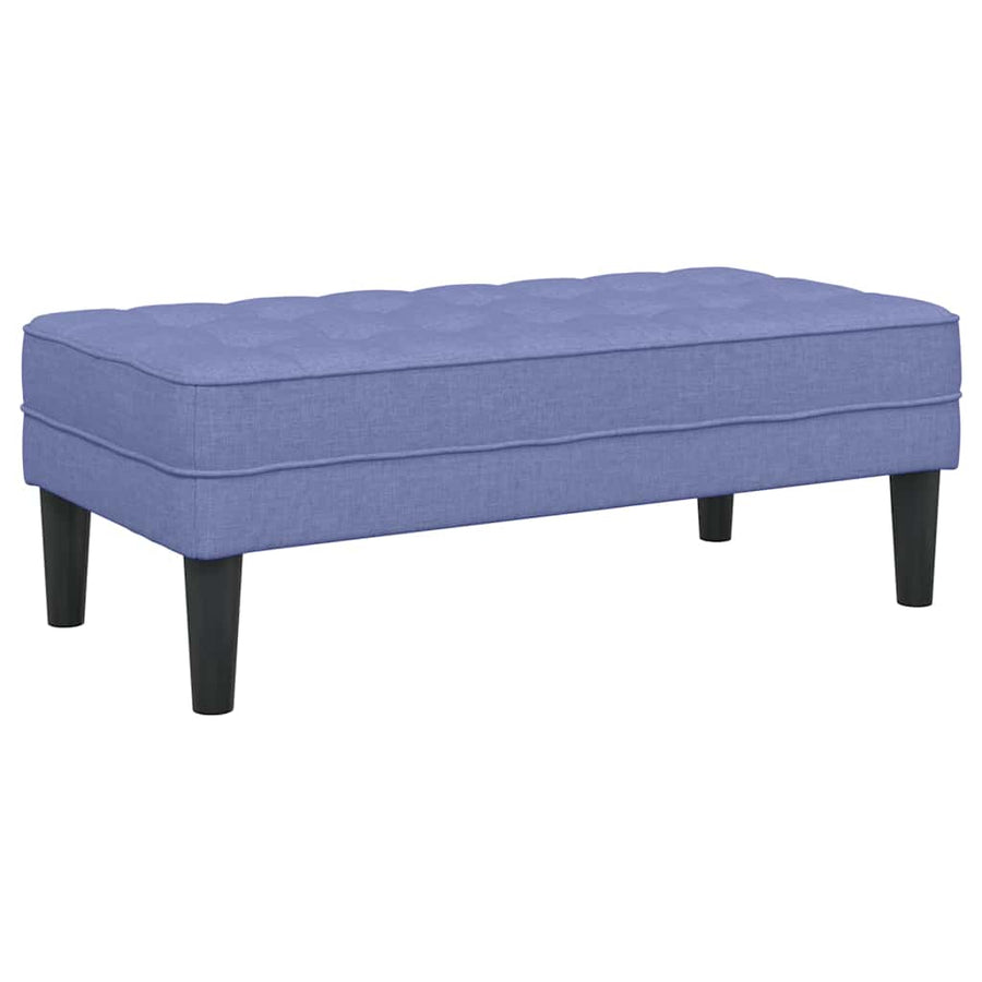 Bank met kussen Jeans Blauw 113 x 57 x 39 cm Stof