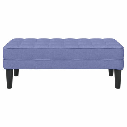 Bank met kussen Jeans Blauw 113 x 57 x 39 cm Stof