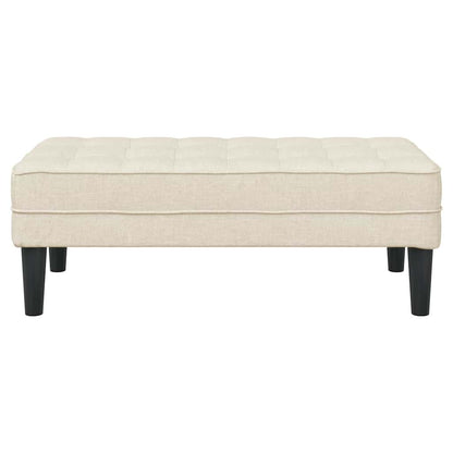 Bank met kussen Linnen 113 x 57 x 39 cm Stof