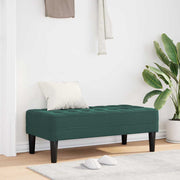 Bank met kussen 113x57x39 cm donkergroen fluweel