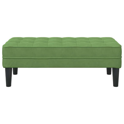 Bank met kussen Lichtgroen 113 x 57 x 39 cm Fluweel
