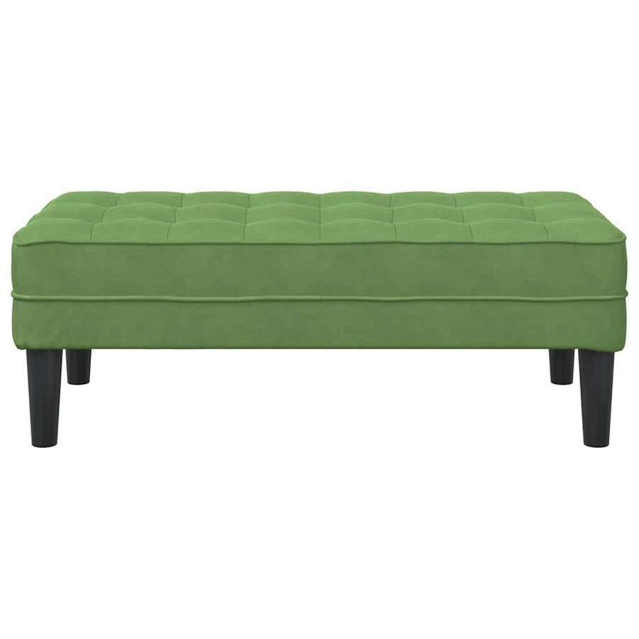 Bank met kussen Lichtgroen 113 x 57 x 39 cm Fluweel