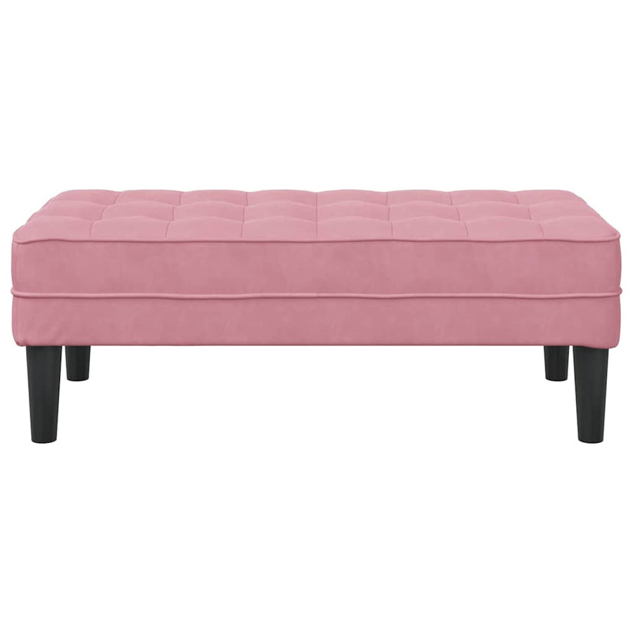 Bank met kussen Roze 113 x 57 x 39 cm Fluweel