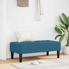 Bank met kussen Blauw 113 x 57 x 39 cm Fluweel