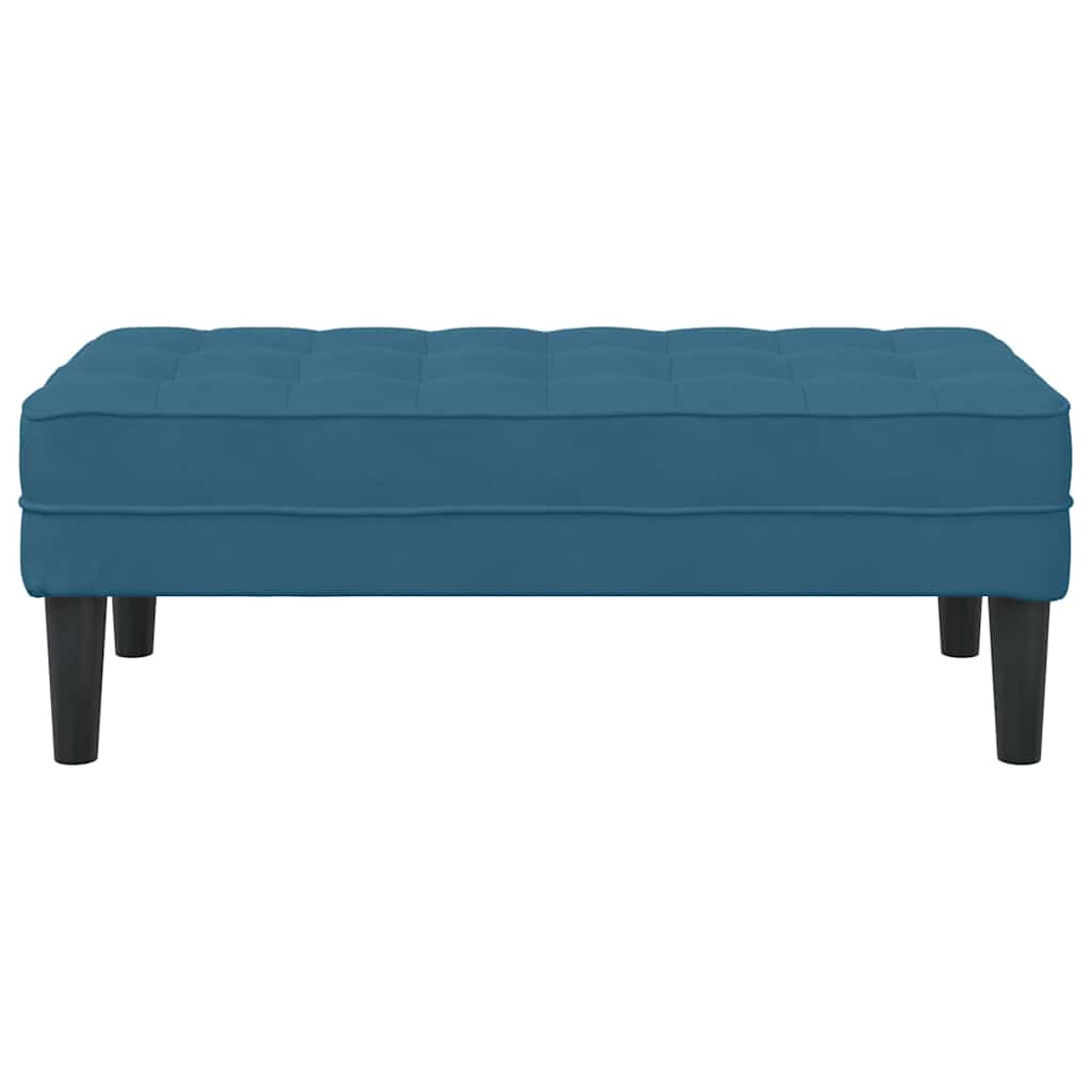 Bank met kussen Blauw 113 x 57 x 39 cm Fluweel