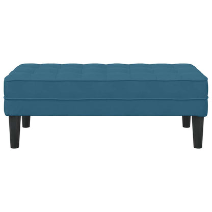 Bank met kussen Blauw 113 x 57 x 39 cm Fluweel