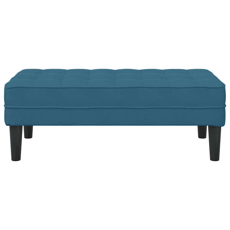 Bank met kussen Blauw 113 x 57 x 39 cm Fluweel