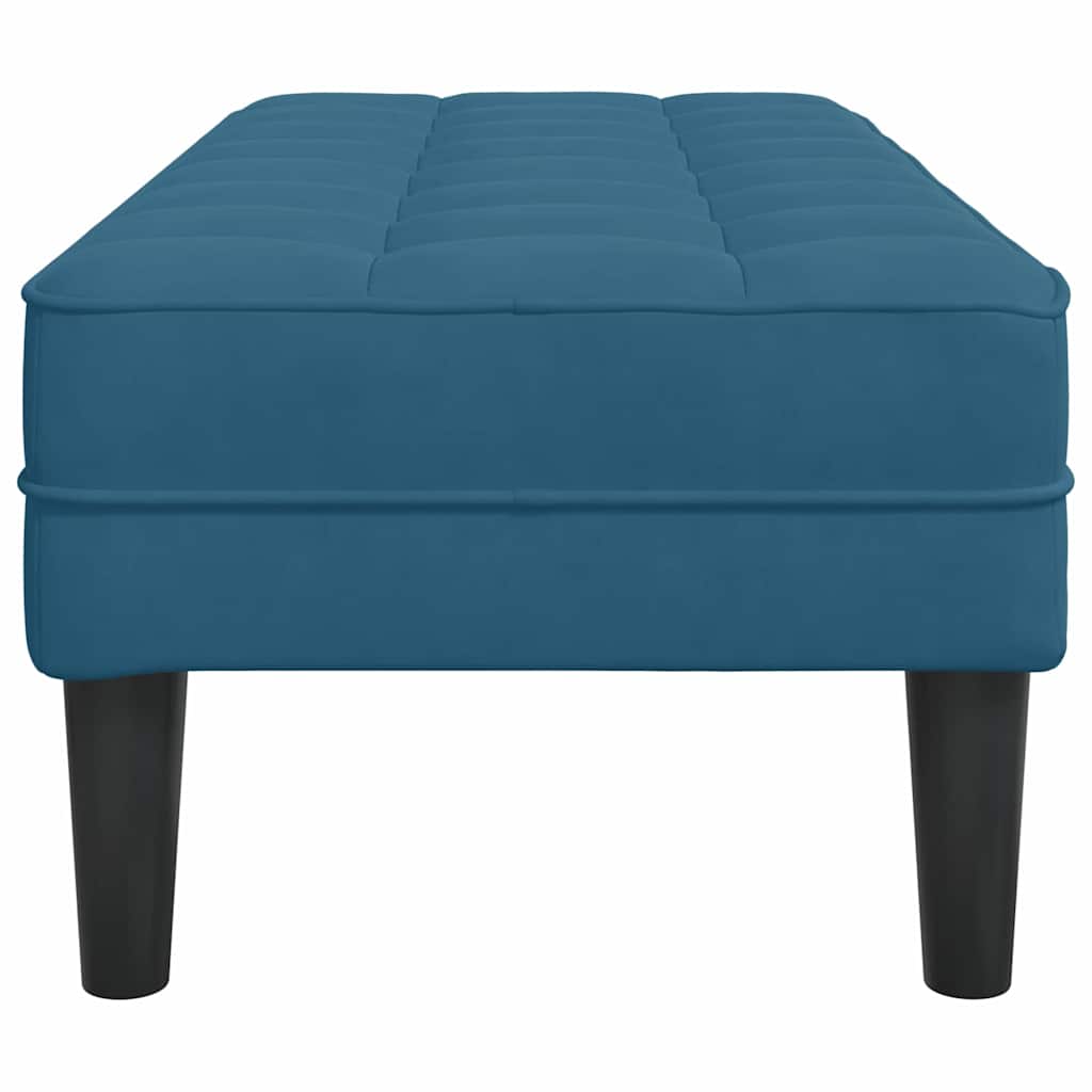 Bank met kussen Blauw 113 x 57 x 39 cm Fluweel