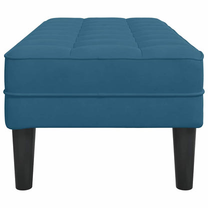 Bank met kussen Blauw 113 x 57 x 39 cm Fluweel