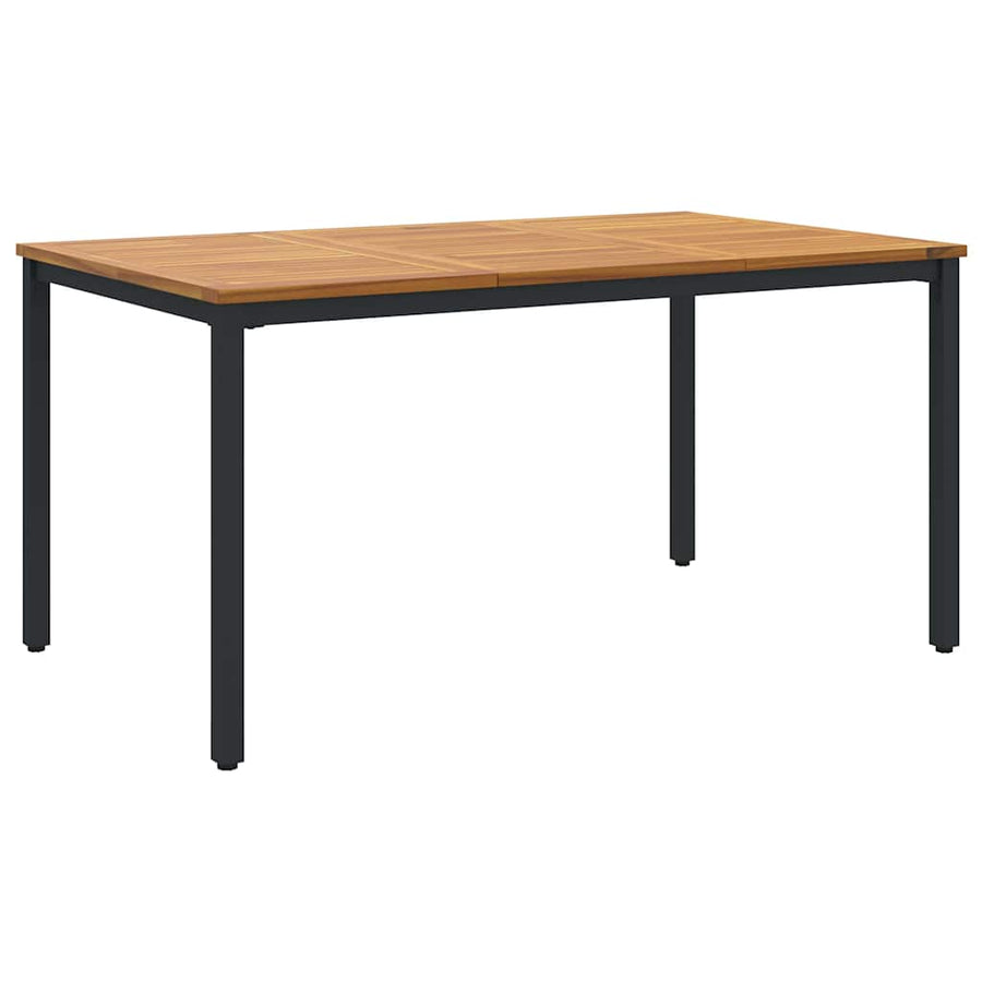 Buiten Tafel Natuurlijk en Zwart 150 x 90 x 75 cm