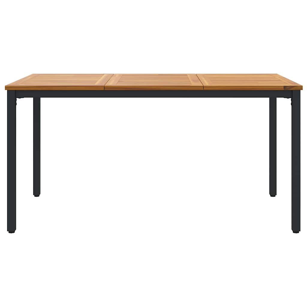 Buiten Tafel Natuurlijk en Zwart 150 x 90 x 75 cm