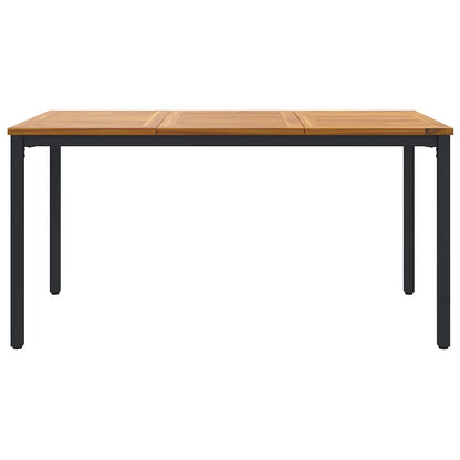 Buiten Tafel Natuurlijk en Zwart 150 x 90 x 75 cm
