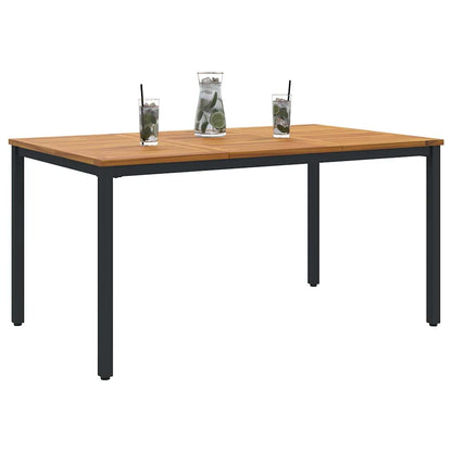 Buiten Tafel Natuurlijk en Zwart 150 x 90 x 75 cm