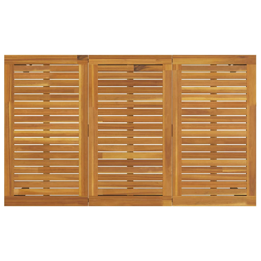 Buiten Tafel Natuurlijk en Zwart 150 x 90 x 75 cm