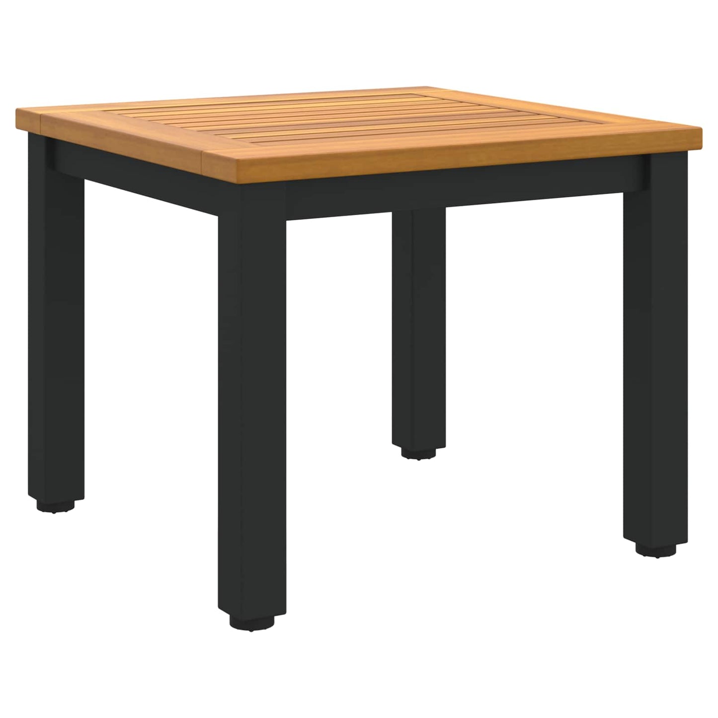 Buiten Tafel Natuurlijk en Zwart 45 x 45 x 38 cm