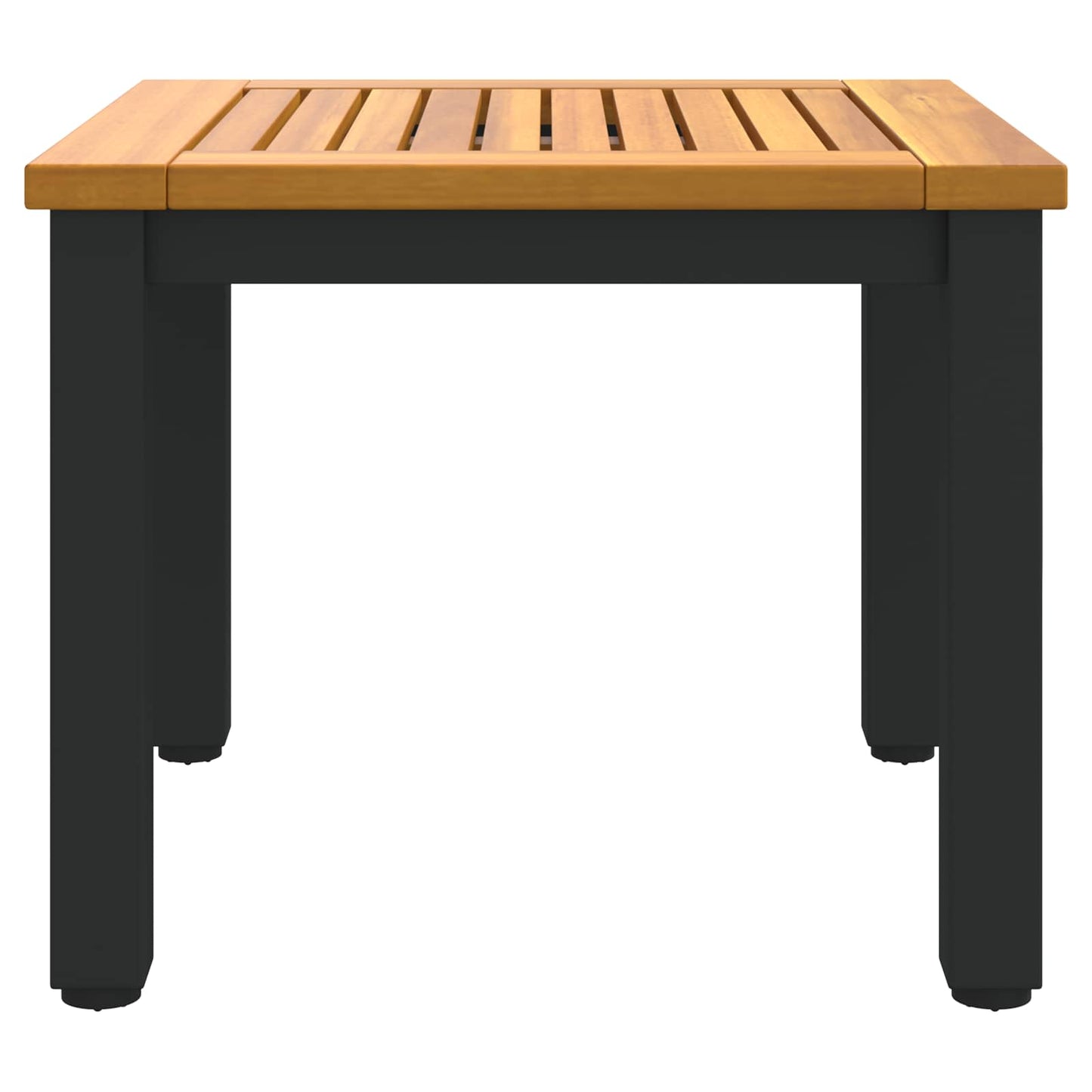 Buiten Tafel Natuurlijk en Zwart 45 x 45 x 38 cm