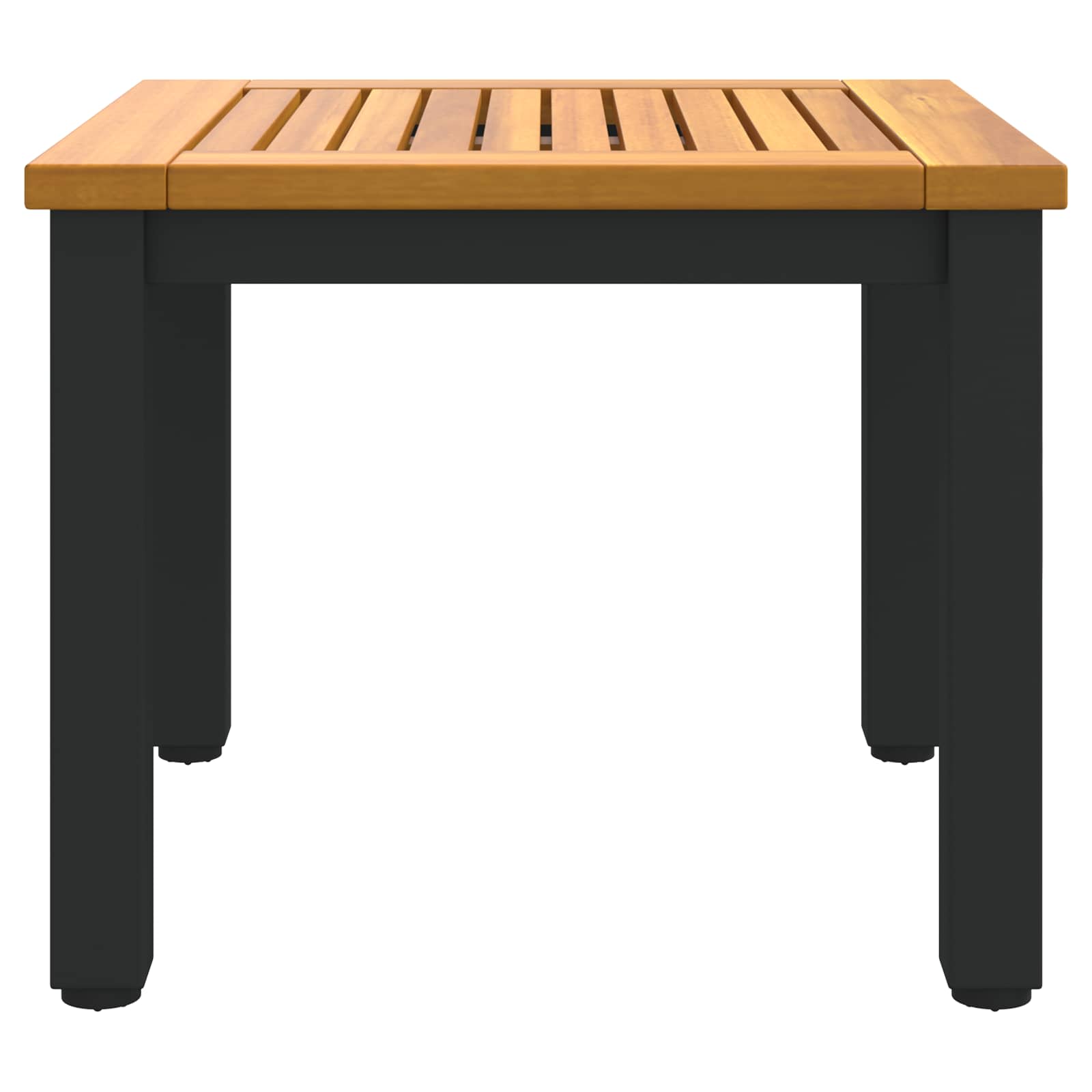 Buiten Tafel Natuurlijk en Zwart 45 x 45 x 38 cm