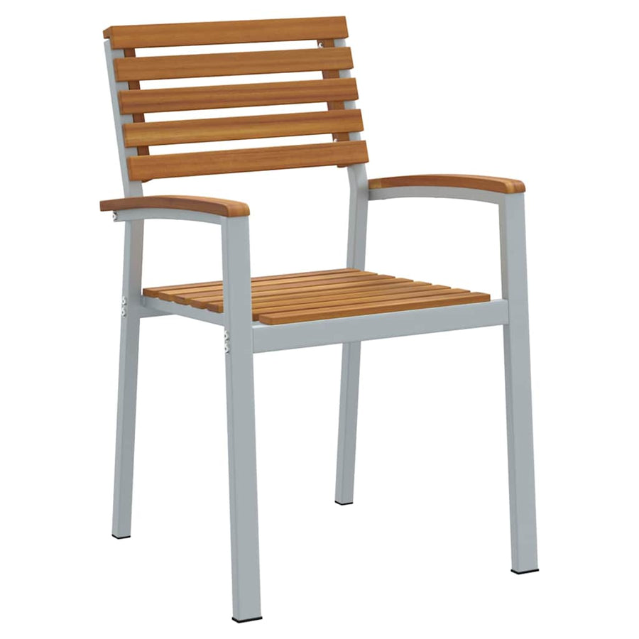 Tuinstoel 2 pcs Bruin 56 x 57 x 87 cm Massief Acaciahout