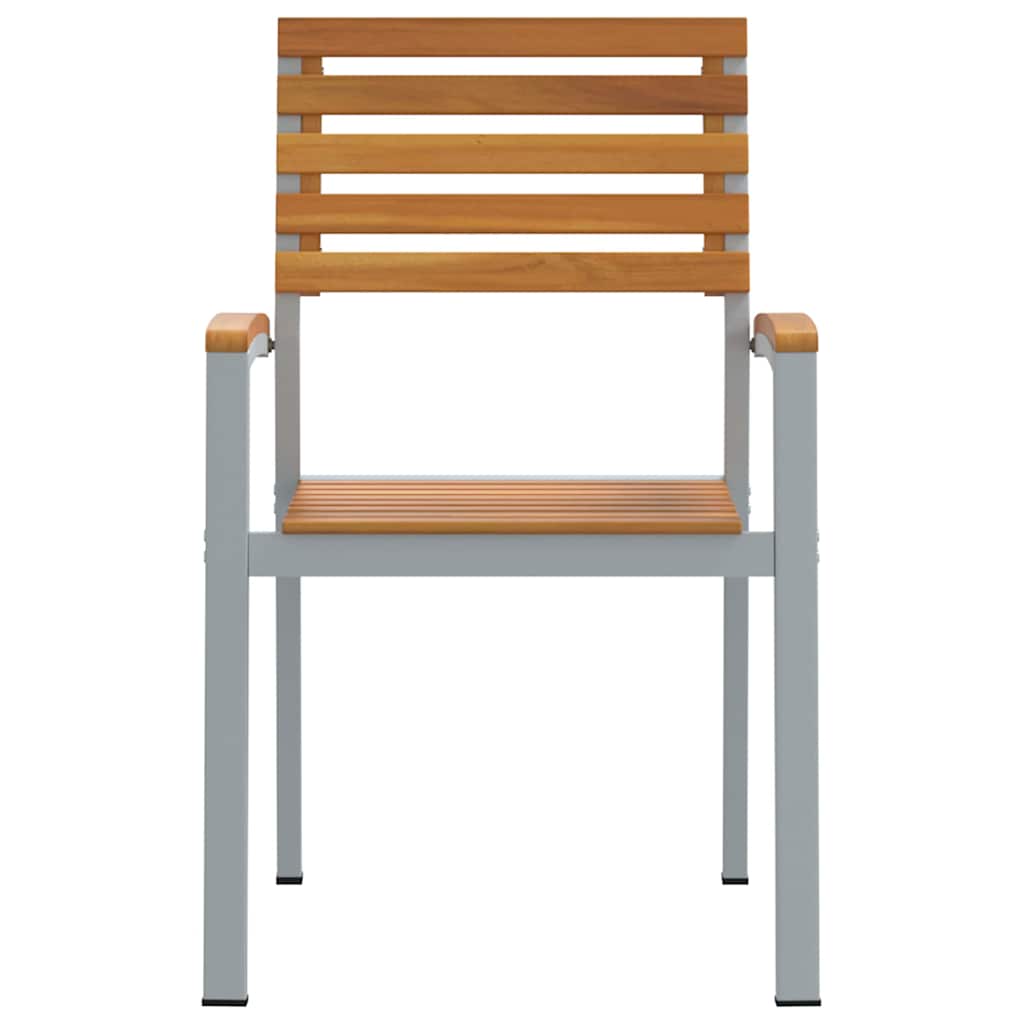 Tuinstoel 2 pcs Bruin 56 x 57 x 87 cm Massief Acaciahout