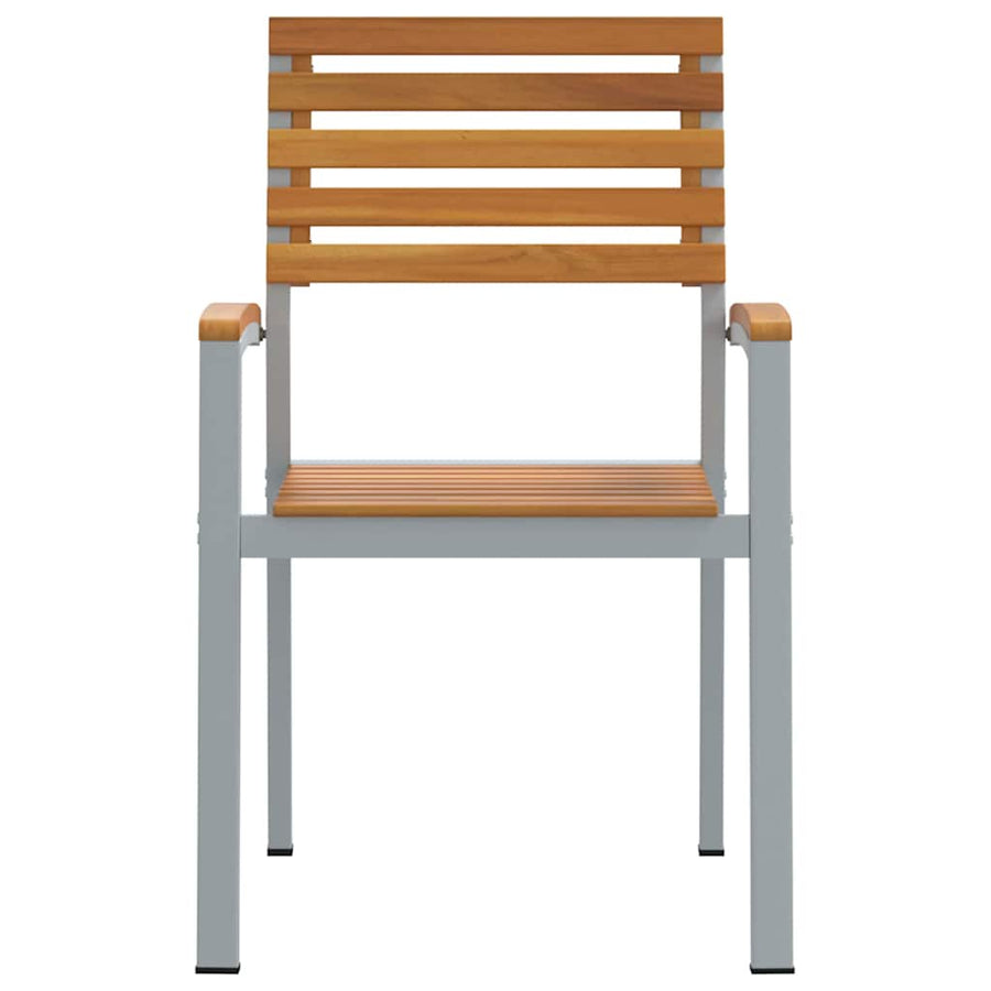 Tuinstoel 2 pcs Bruin 56 x 57 x 87 cm Massief Acaciahout