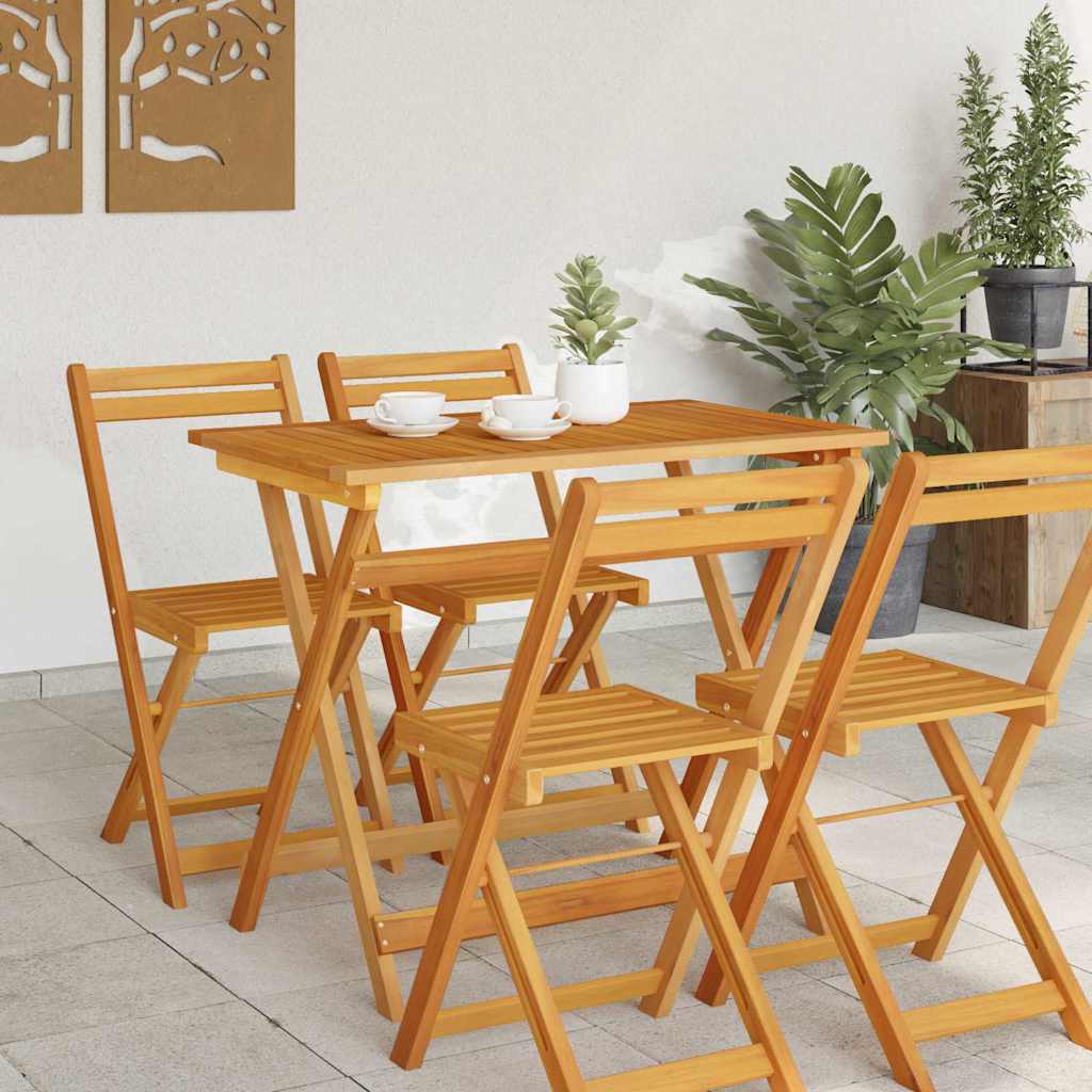 Tuinstafel Bruin 90 x 55 x 75 cm Massief Acaciahout