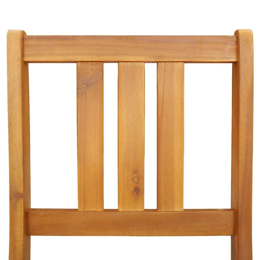 Tuinstoel 2 pcs Olie naturel 40 x 42 x 85 cm Massief Acaciahout