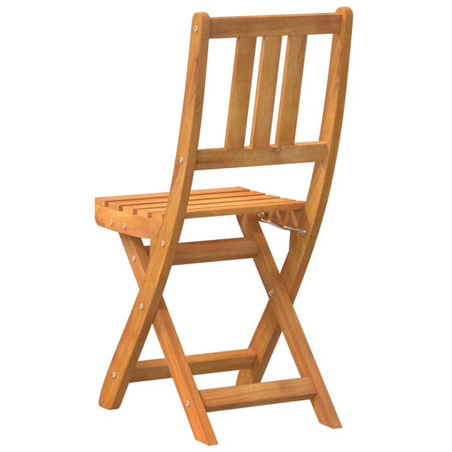 Tuinstoel 2 pcs Olie naturel 40 x 42 x 85 cm Massief Acaciahout