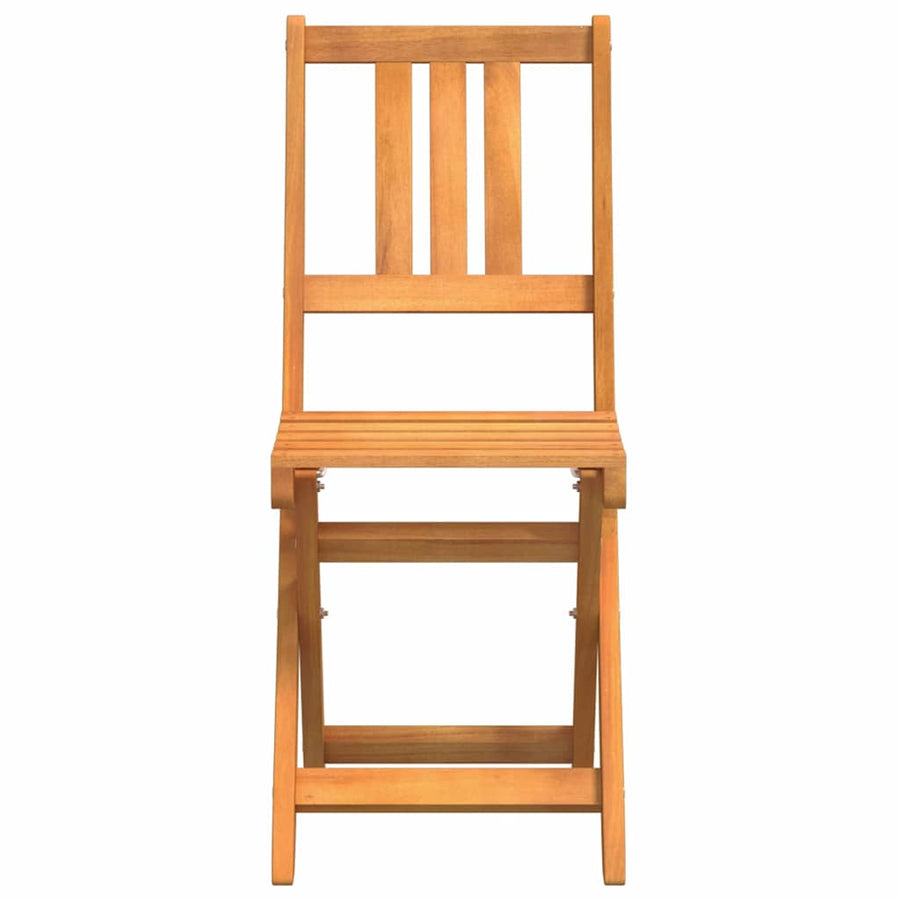 Tuinstoel 2 pcs Olie naturel 40 x 42 x 85 cm Massief Acaciahout
