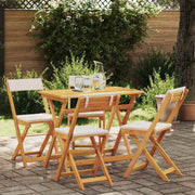 Bistroset massief acaciahout 90x55x75 cm